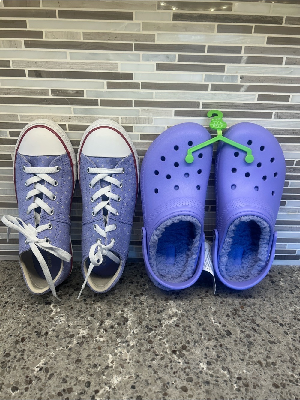 Converse CTAS Madison, US Y5 AND Crocs unisex-child Classic Lined Clog, J6, NWT